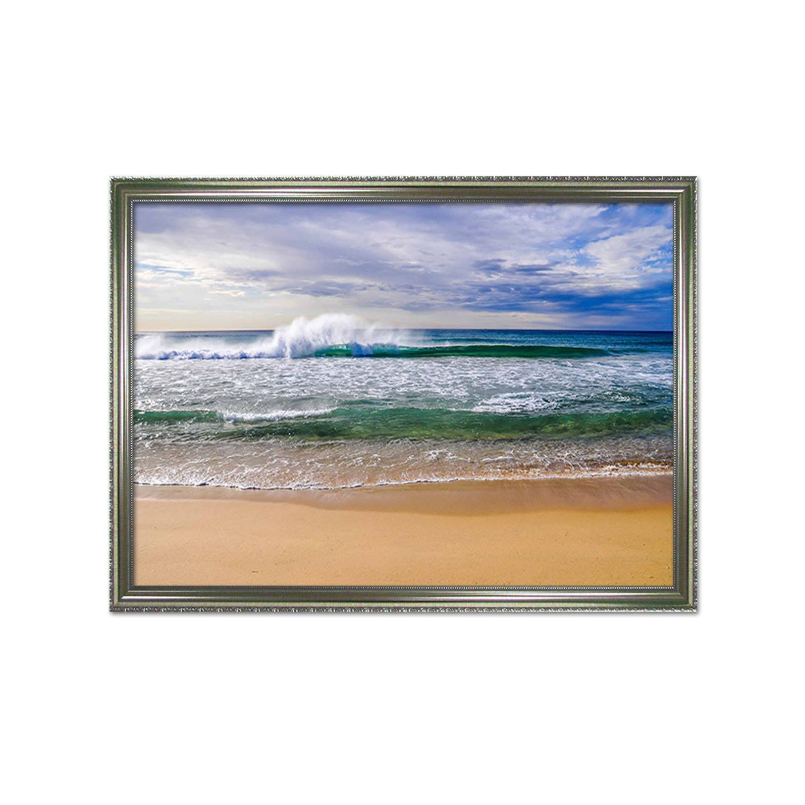 3D Spray Waves 129 Fake Framed Print Painting Wallpaper AJ Creativity Home 