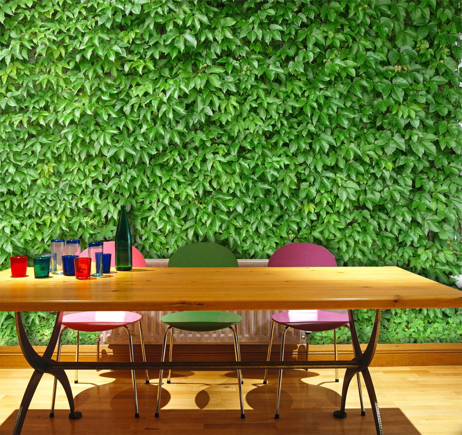 3D Green Plants Wall 794 Wallpaper AJ Wallpaper 