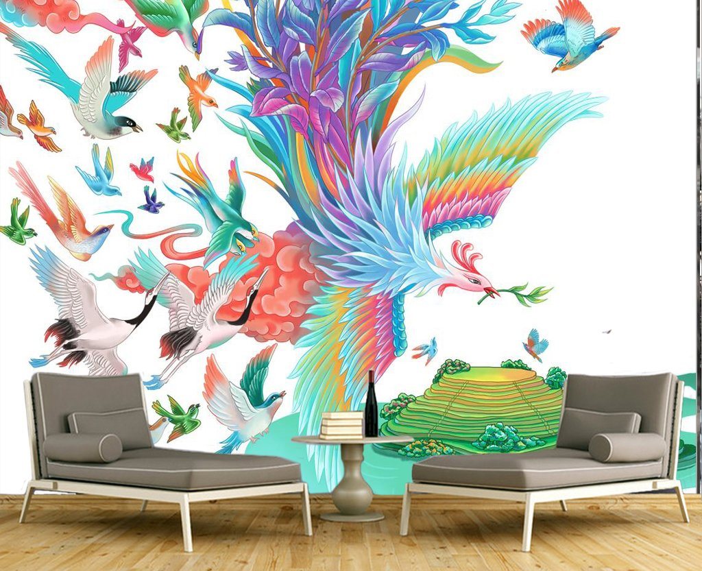 3D Bird 176 Wall Murals Wallpaper AJ Wallpaper 2 