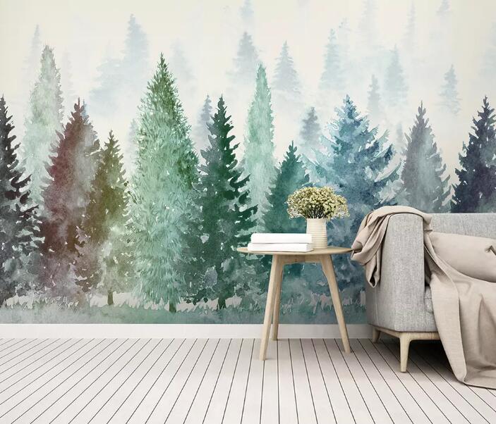 3D Misty Valley 755 Wall Murals Wallpaper AJ Wallpaper 2 