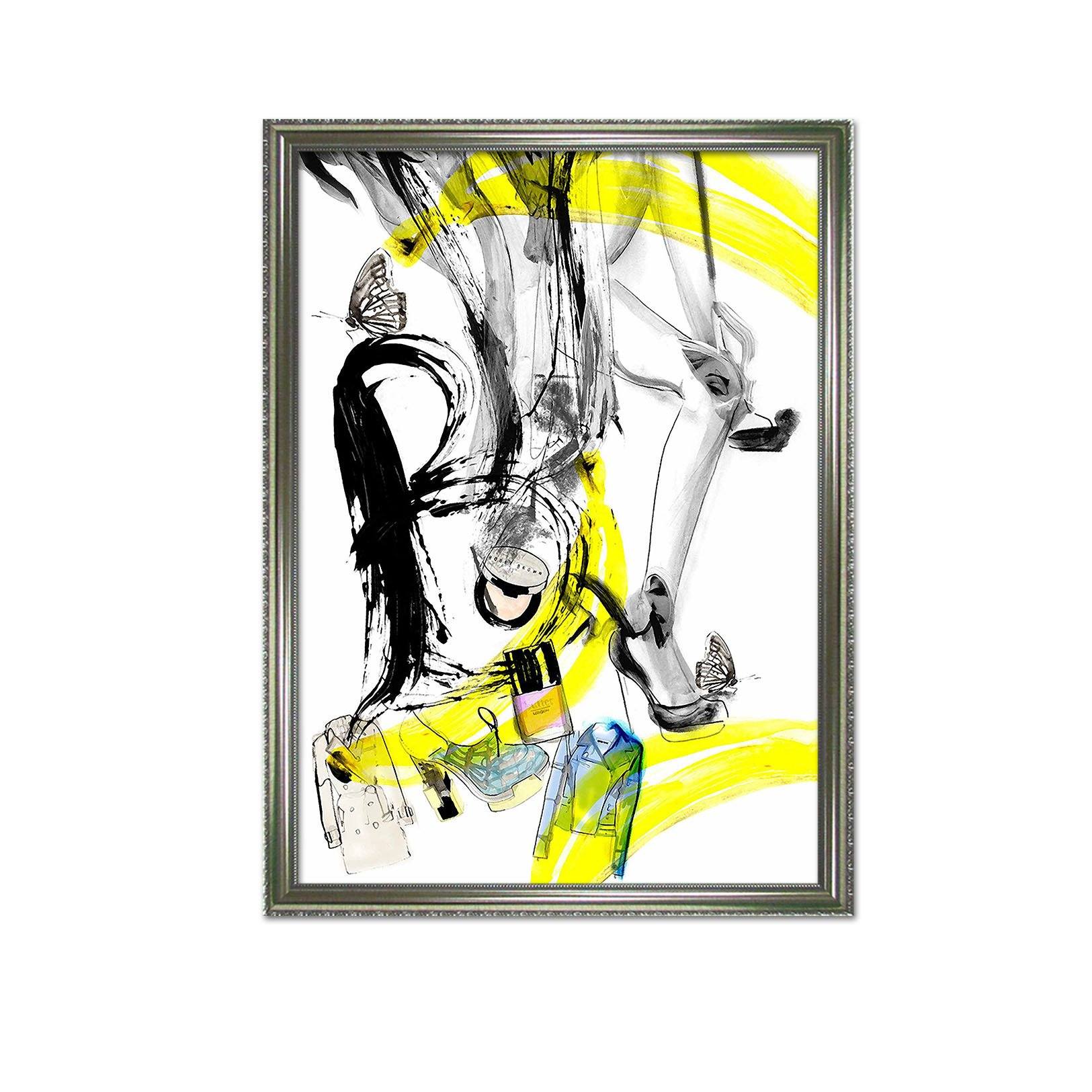 3D Graffiti Ink 083 Fake Framed Print Painting Wallpaper AJ Creativity Home 