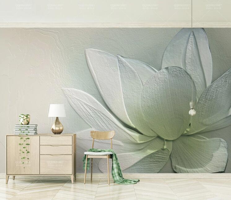 3D Carving Petals WC249 Wall Murals