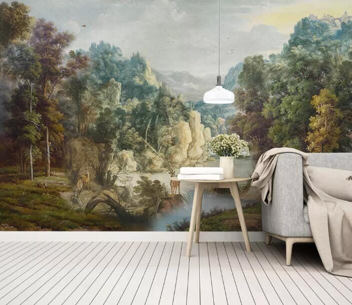 3D Old Forest 1703 Wall Murals Wallpaper AJ Wallpaper 2 