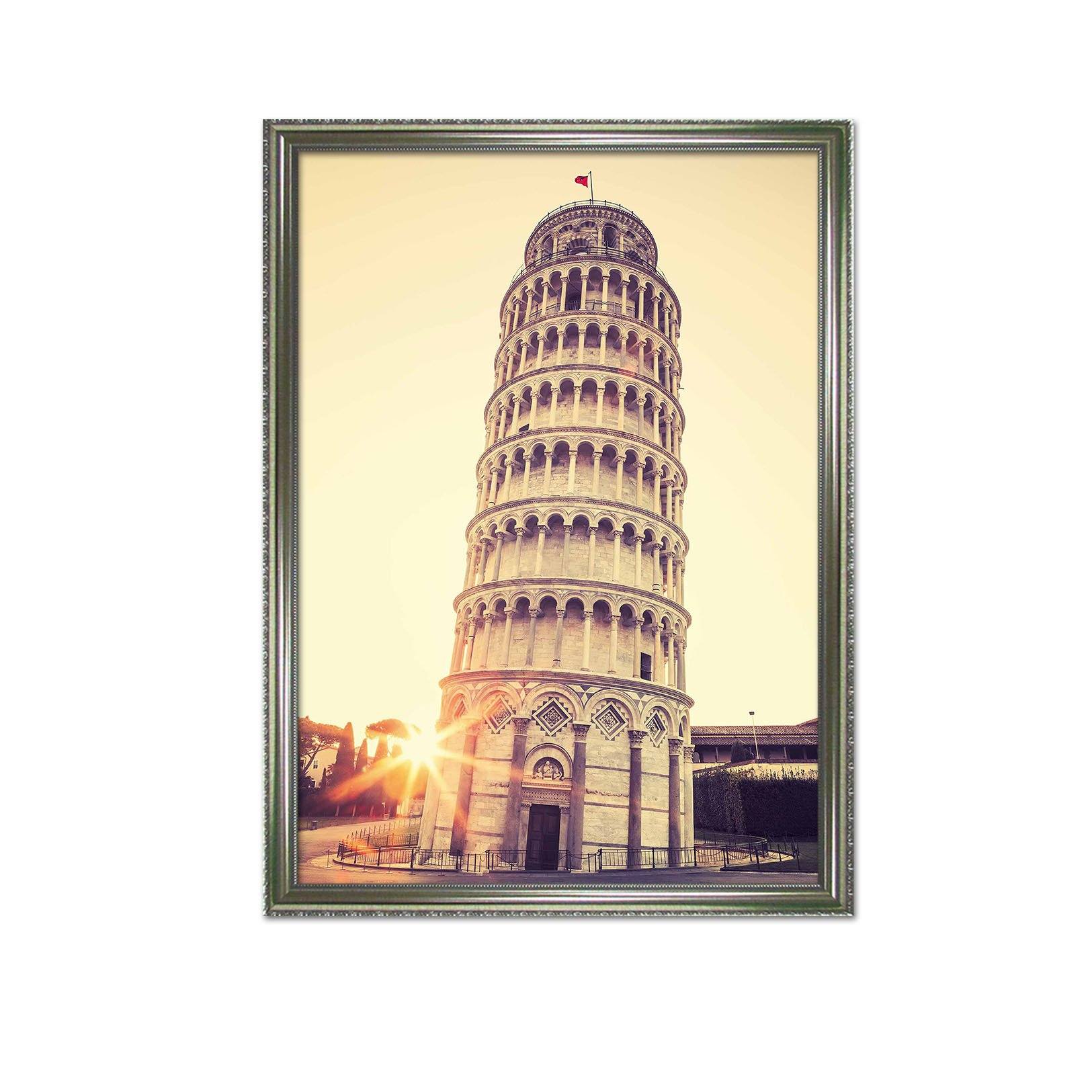 3D Round Tower 059 Fake Framed Print Painting Wallpaper AJ Creativity Home 