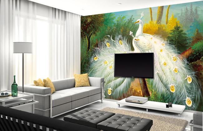 3D Peacock 119 Wall Murals Wallpaper AJ Wallpaper 2 