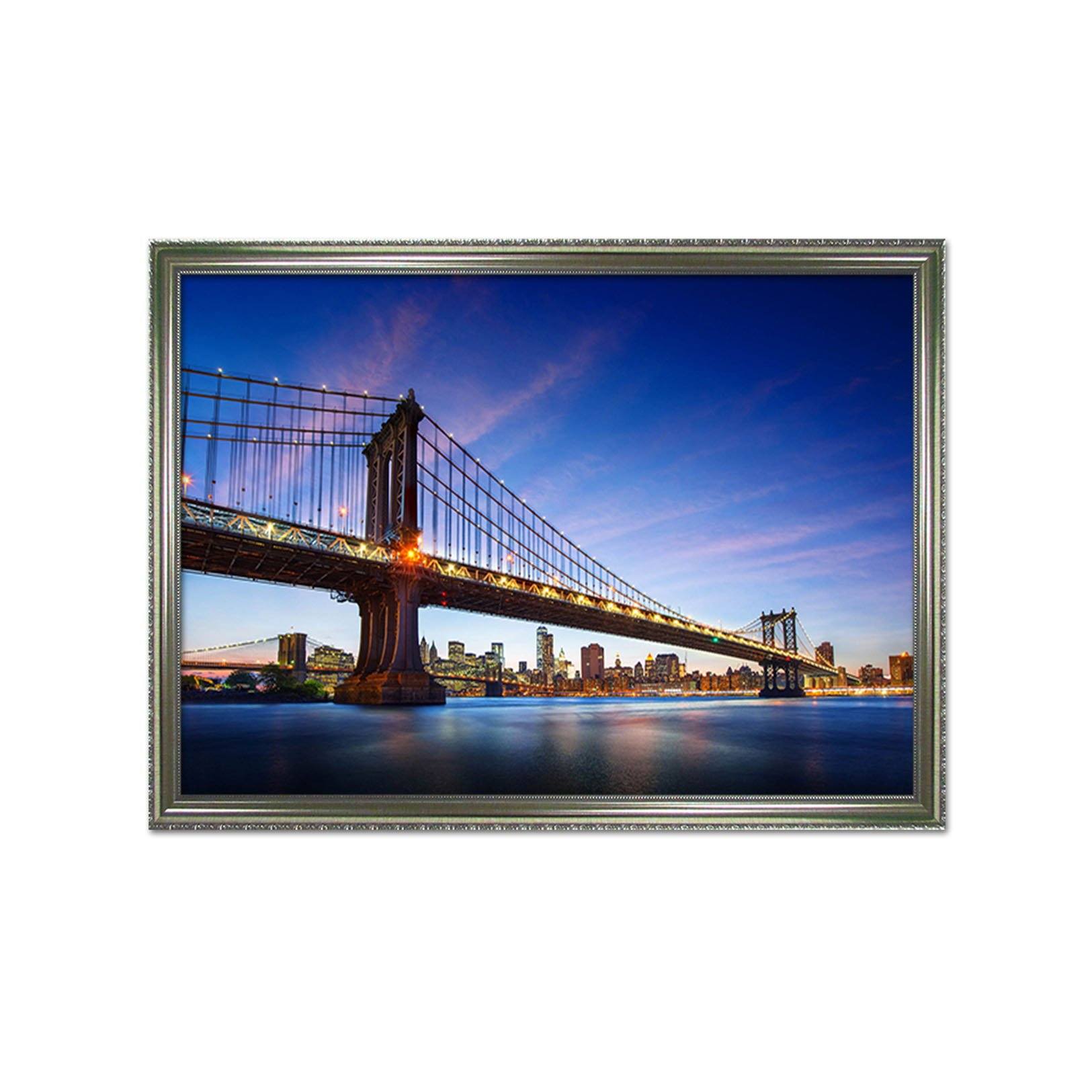 3D Sea Bridge 155 Fake Framed Print Painting Wallpaper AJ Creativity Home 