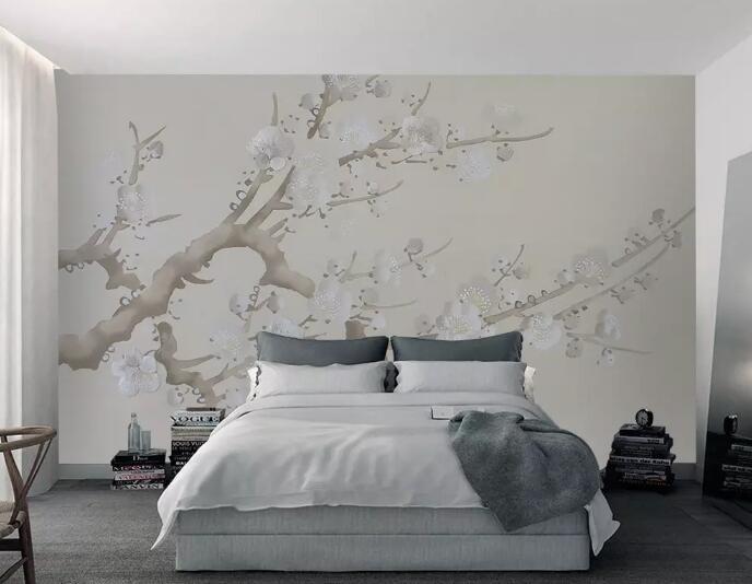 3D Branch Flower 951 Wall Murals Wallpaper AJ Wallpaper 2 