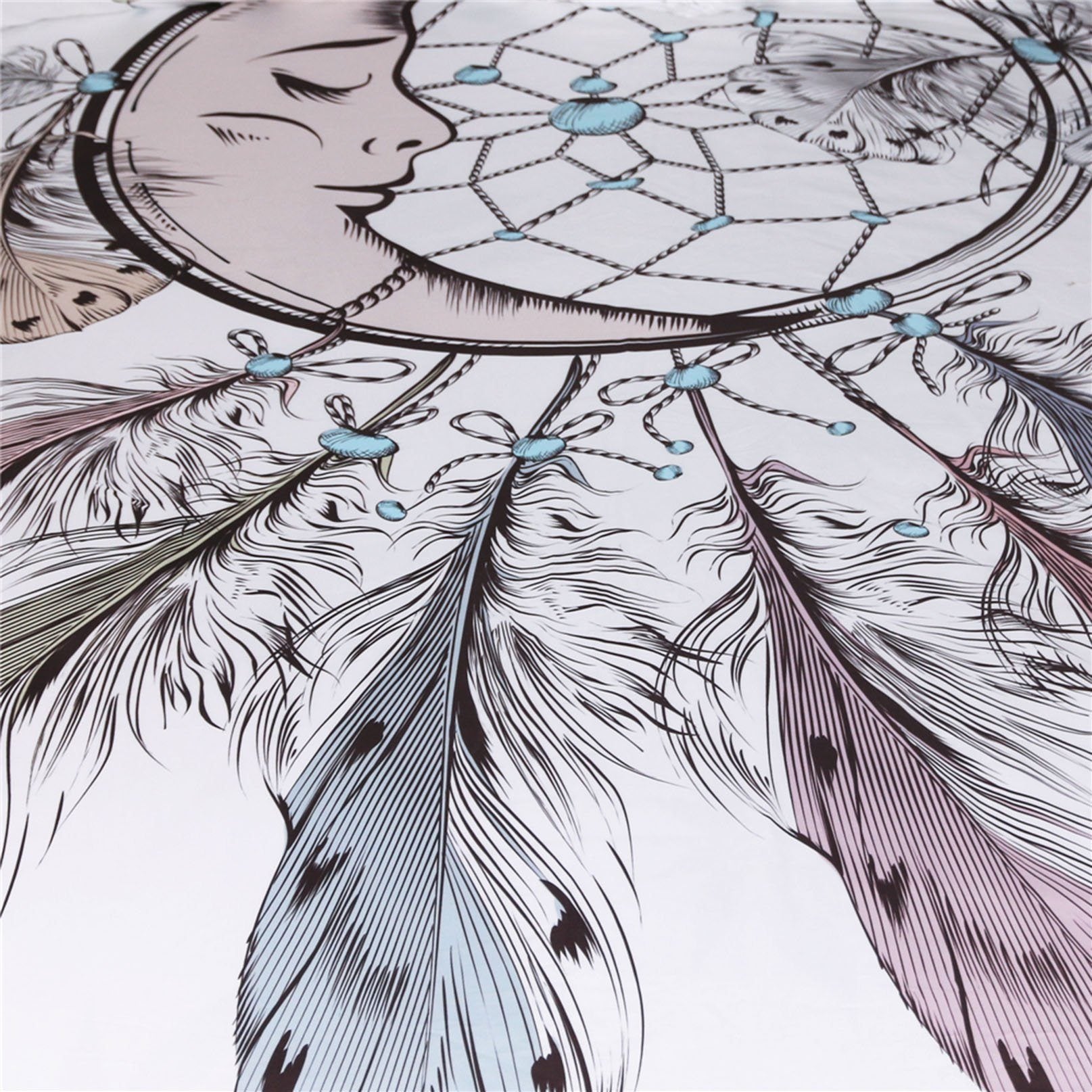 3D Moon Dreamcatcher 223 Bed Pillowcases Quilt Wallpaper AJ Wallpaper 