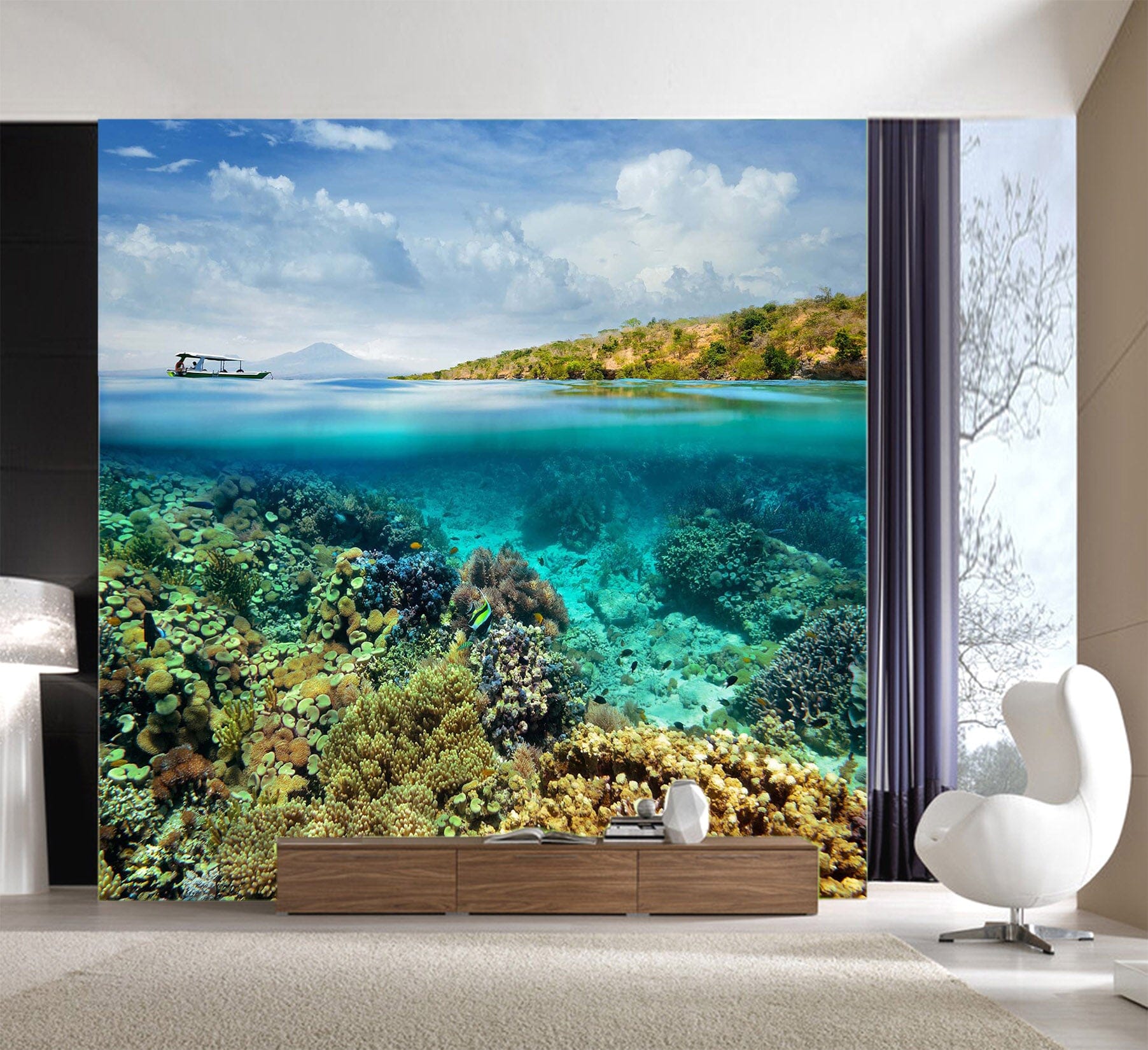 3D Blue Sea Water 1016 Wall Murals Wallpaper AJ Wallpaper 2 