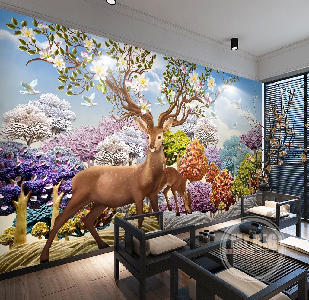 3D Holy Elk 69 Wall Murals Wallpaper AJ Wallpaper 2 