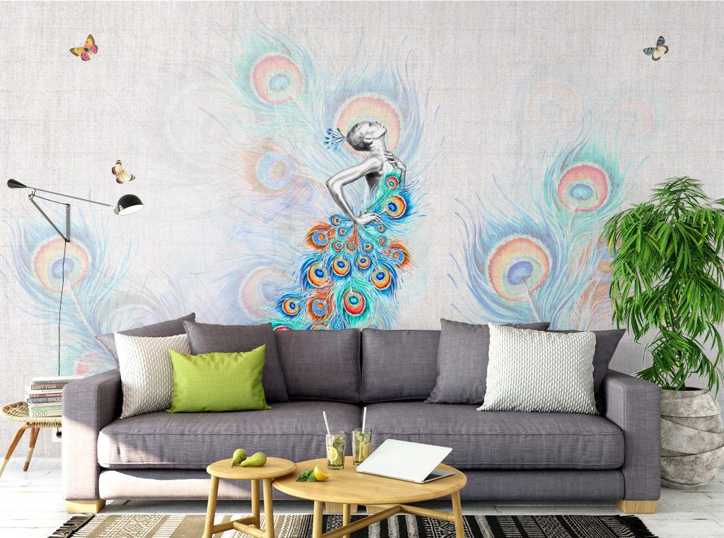 3D Peacock 148 Wall Murals Wallpaper AJ Wallpaper 2 