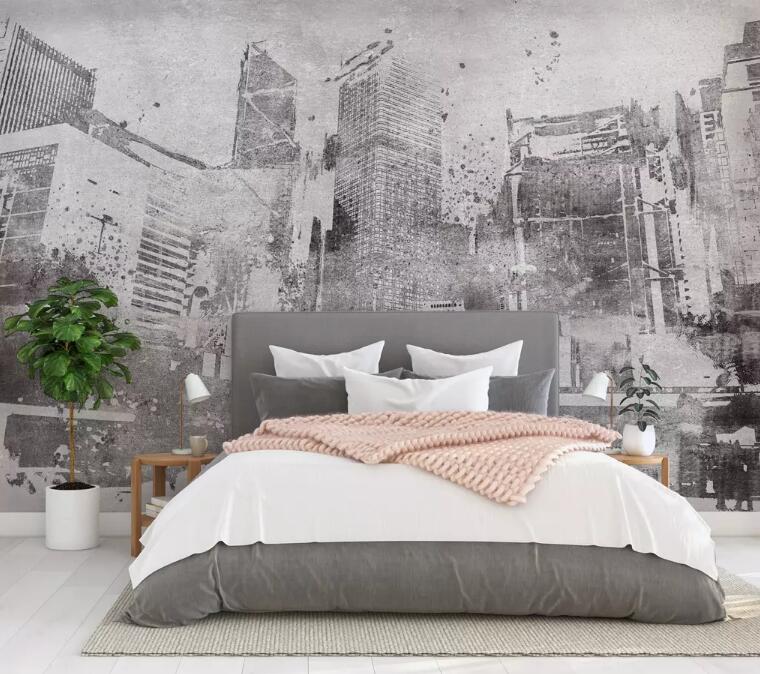 3D Grey City 1178 Wall Murals Wallpaper AJ Wallpaper 2 