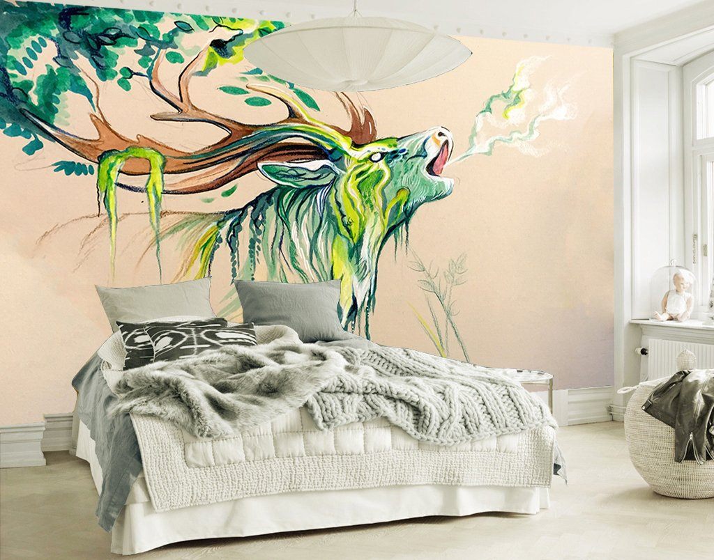 3D Elk 127 Wall Murals Wallpaper AJ Wallpaper 2 