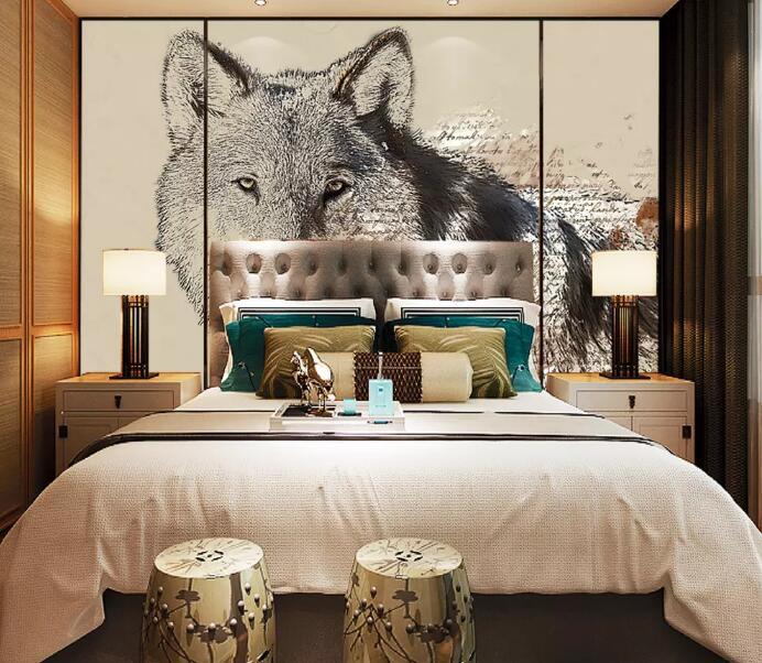 3D Big Wolf 1335 Wall Murals Wallpaper AJ Wallpaper 2 