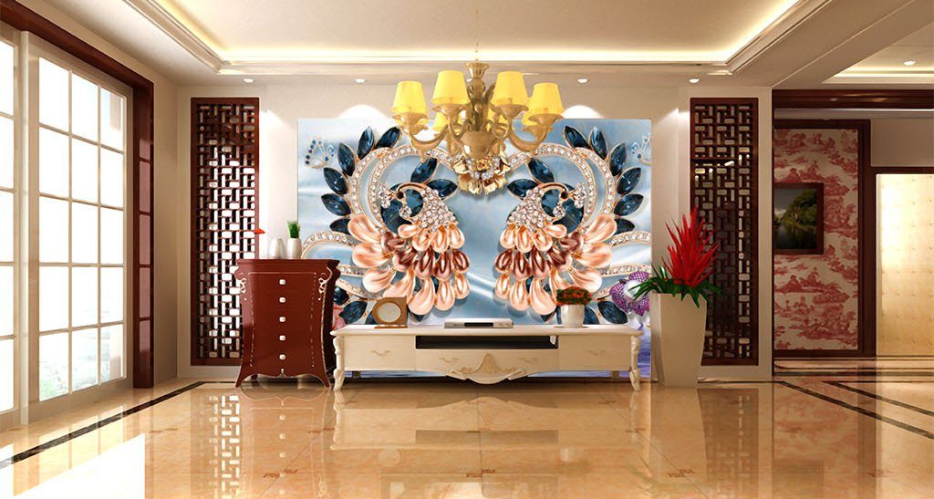 3D Rich Pearl Flower 128 Wall Murals Wallpaper AJ Wallpaper 2 