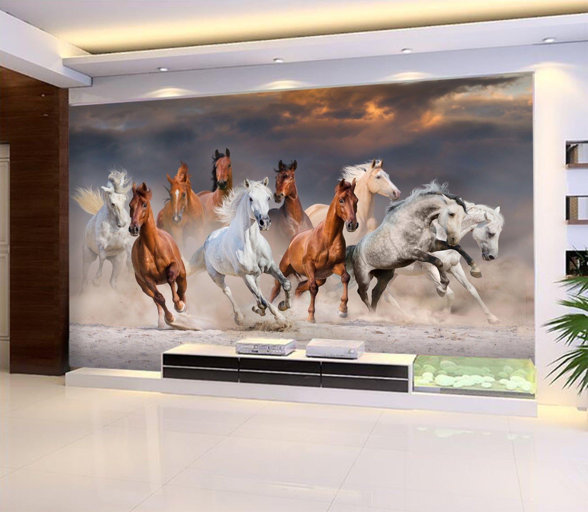 3D Running Horse 1047 Wall Murals Wallpaper AJ Wallpaper 2 