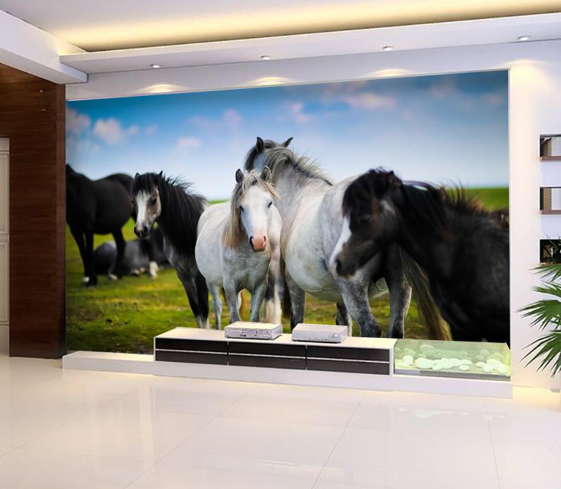 3D Prairie Horses 272 Wallpaper AJ Wallpaper 