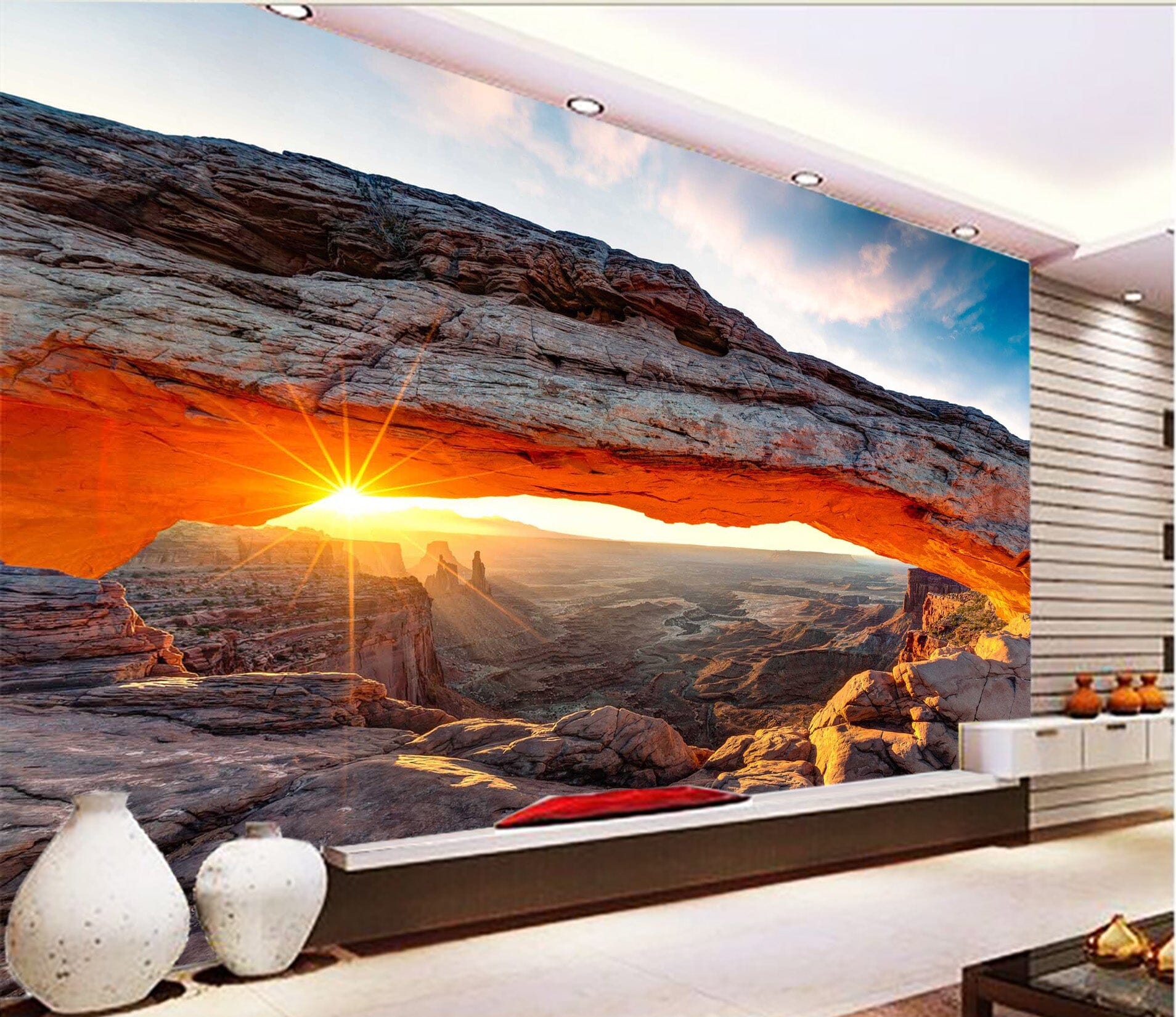 3D Sunrise Valley 1040 Wall Murals Wallpaper AJ Wallpaper 2 