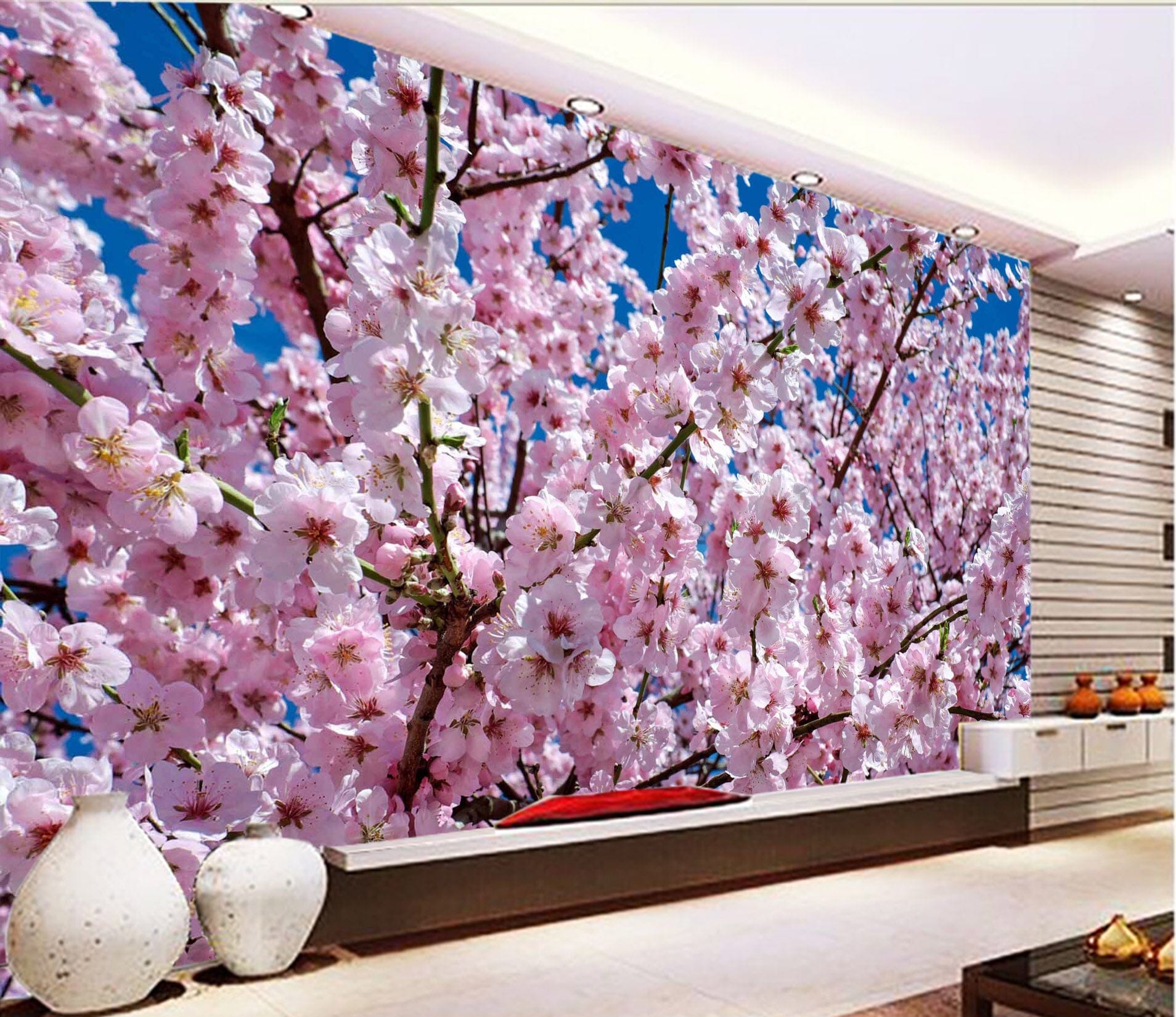 3D Peach Blossom 1038 Wall Murals Wallpaper AJ Wallpaper 2 