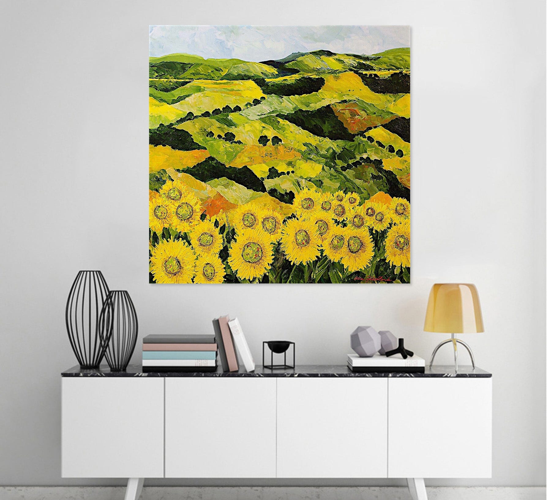 3D Sunflower Valley 184 Allan P. Friedlander Wall Sticker Wallpaper AJ Wallpaper 2 