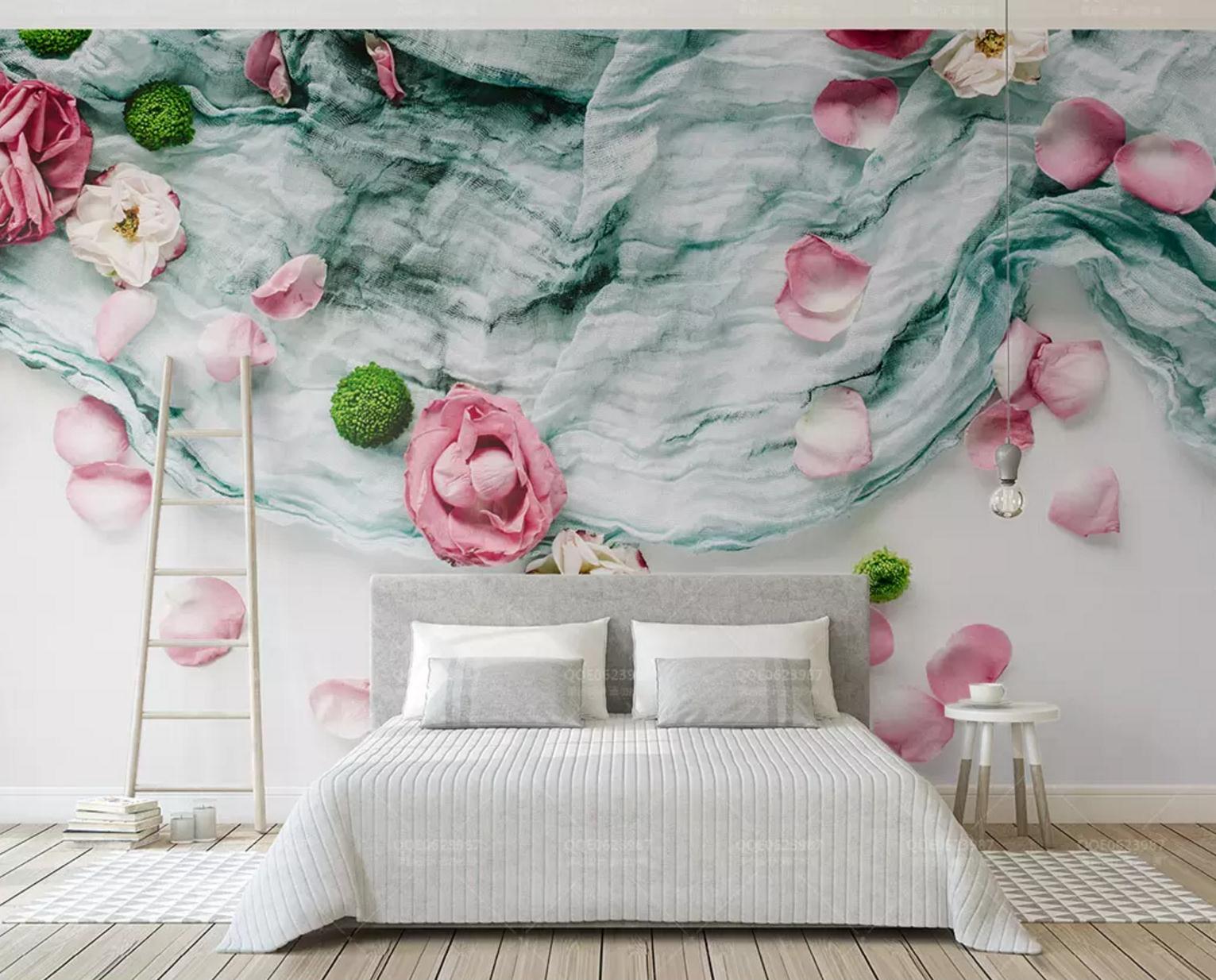 3D Rose Petal WC336 Wall Murals