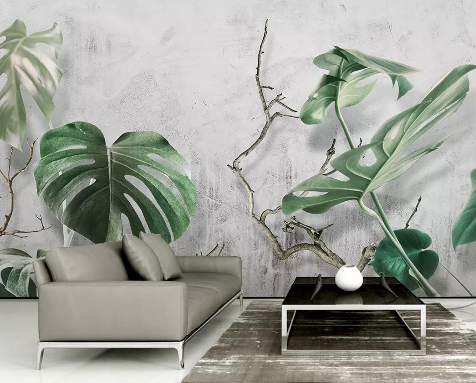 3D Branch Leaves WC386 Wall Murals