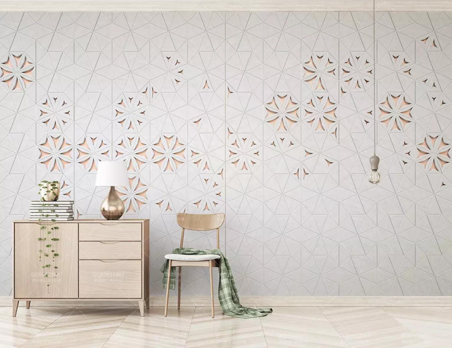 3D Carving Pattern WC655 Wall Murals