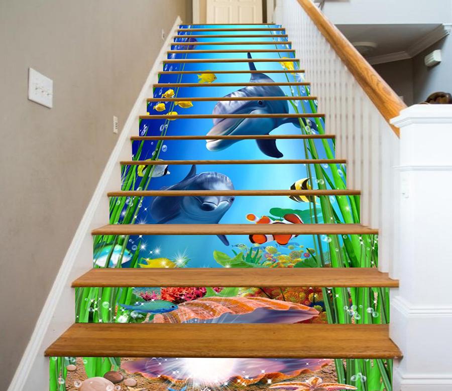 3D Rivers 3726 Stair Risers Wallpaper AJ Wallpaper 