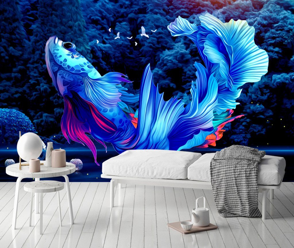 3D Goldfish 342 Wall Murals Wallpaper AJ Wallpaper 2 