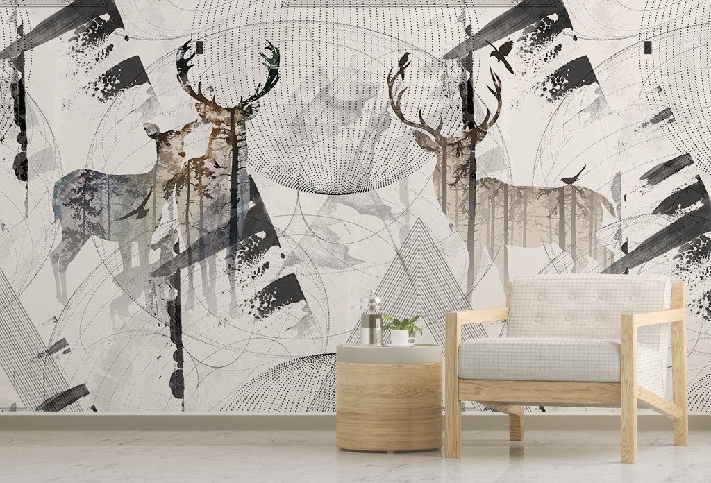 3D Elk 173 Wall Murals Wallpaper AJ Wallpaper 2 