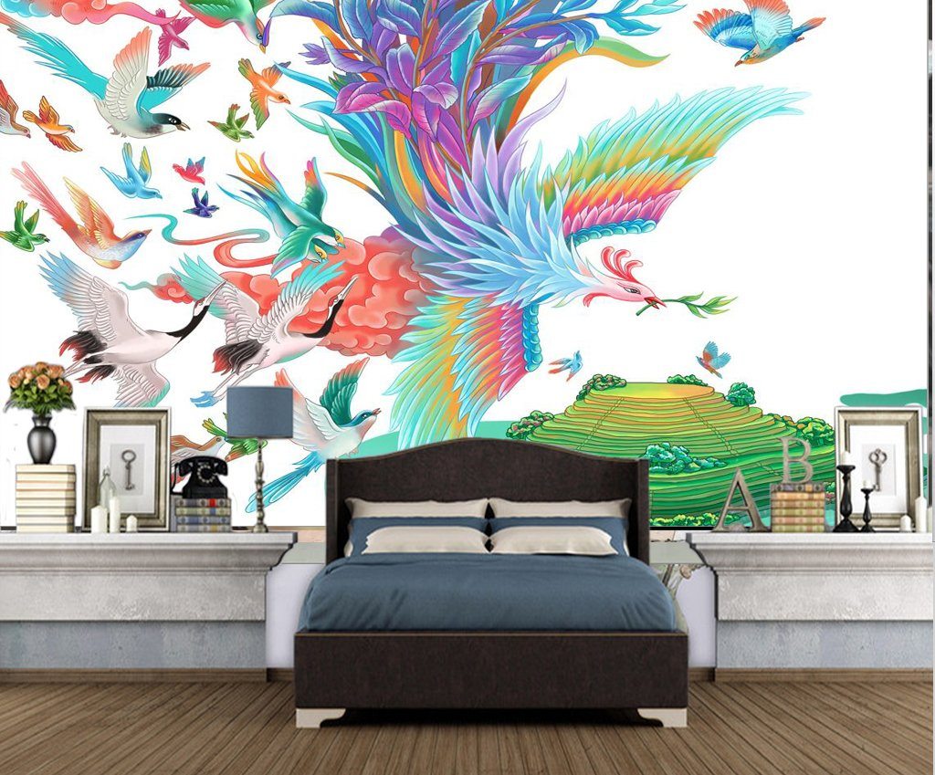 3D Bird 176 Wall Murals Wallpaper AJ Wallpaper 2 