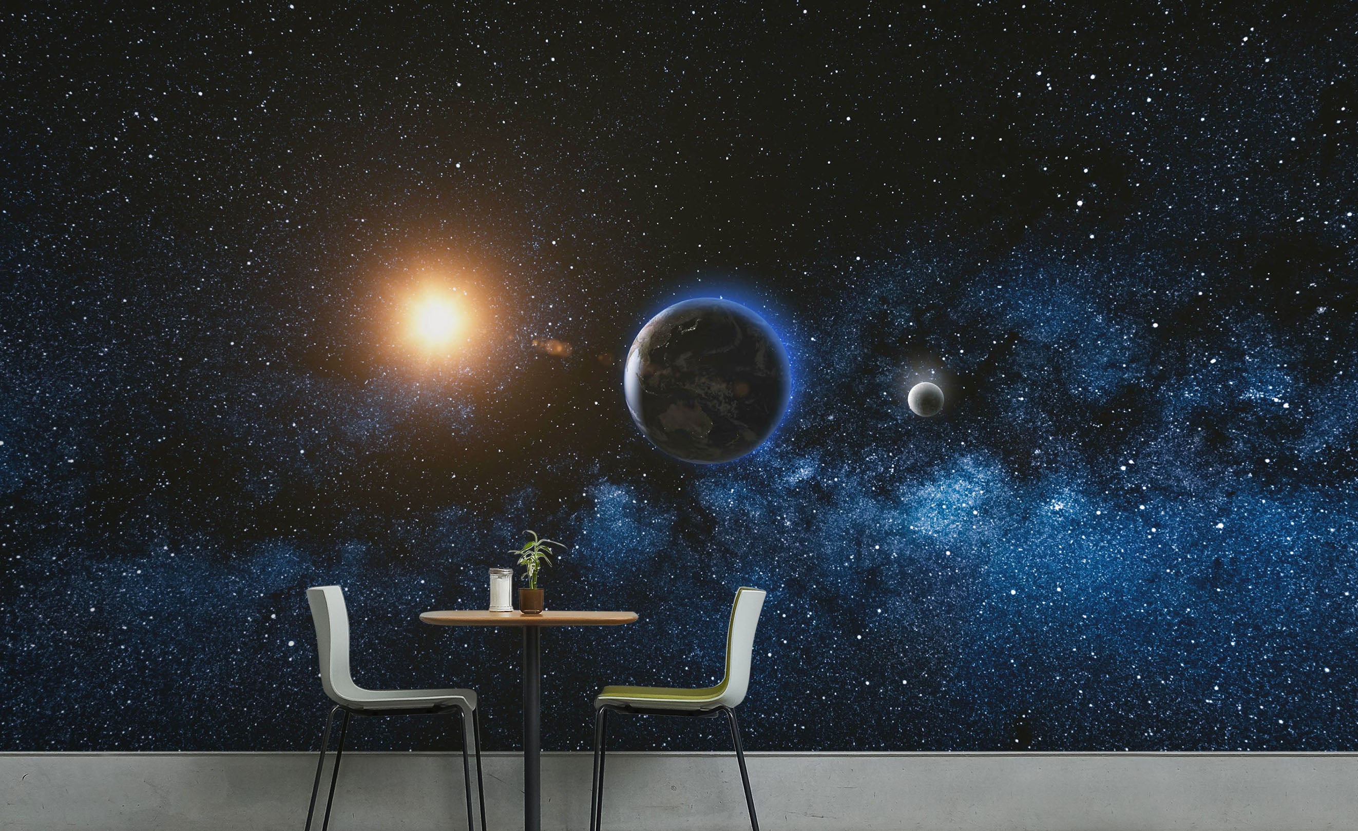 3D Planet Starry Sky 58062 Wall Murals