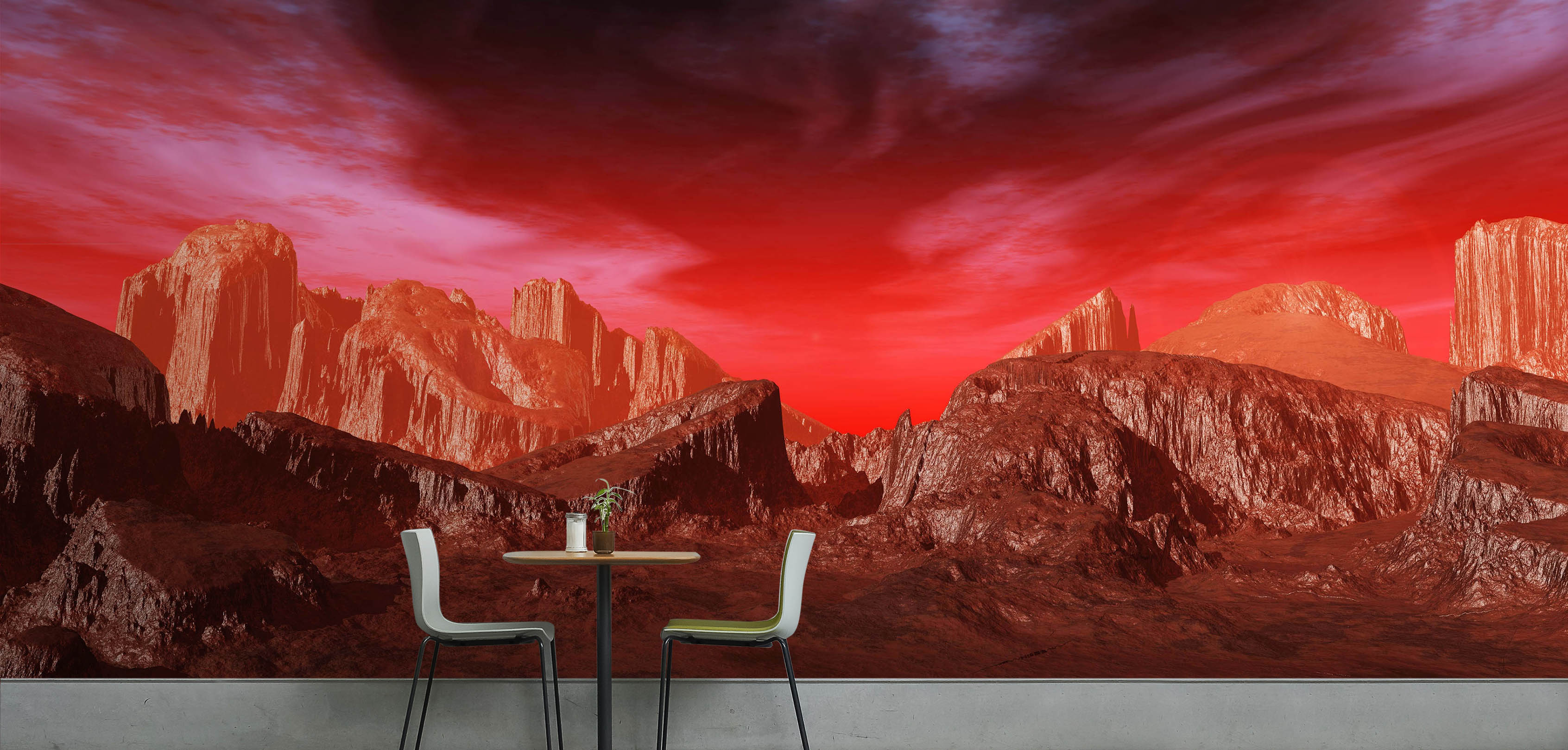 3D Mountain Stone 58180 Wall Murals