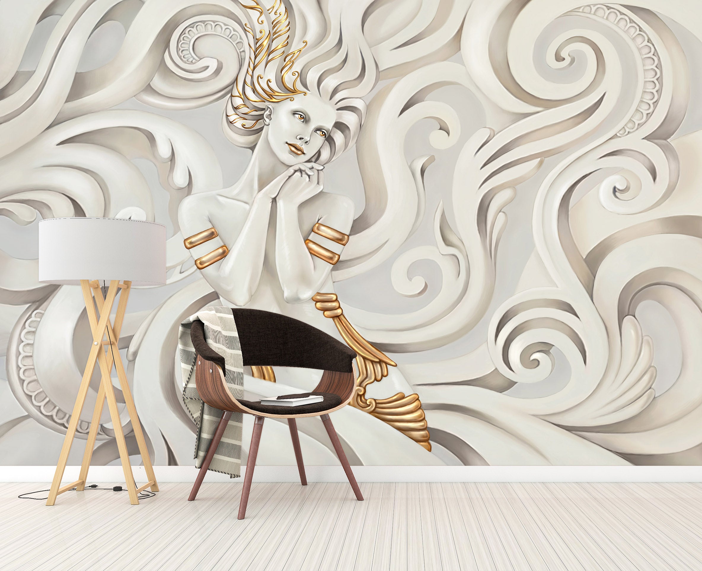 3D Sculpture Beauty 1129 Wall Murals