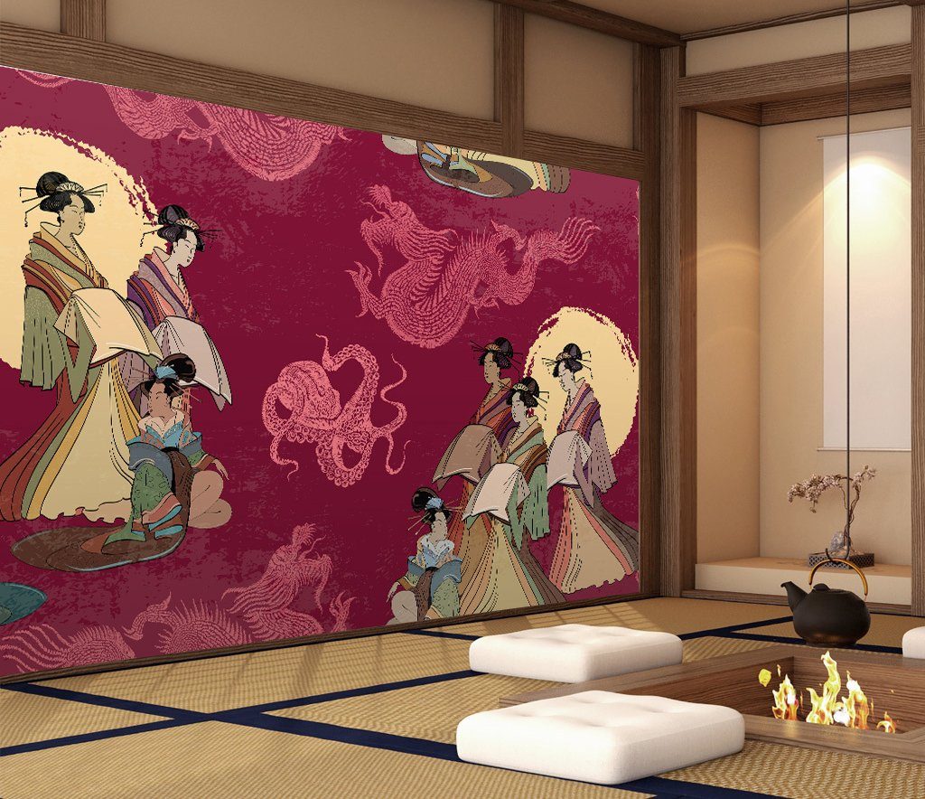 3D Ancient Lady 664 Wall Murals Wallpaper AJ Wallpaper 2 