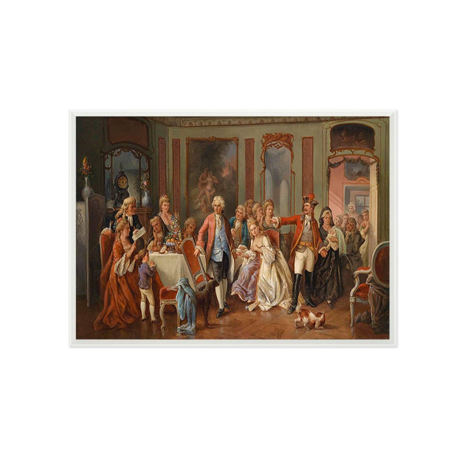 3D Students Attend Class 146 Fake Framed Print Painting Wallpaper AJ Creativity Home 