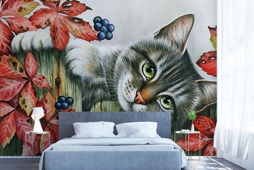 3D kitten 832 Wall Murals Wallpaper AJ Wallpaper 2 