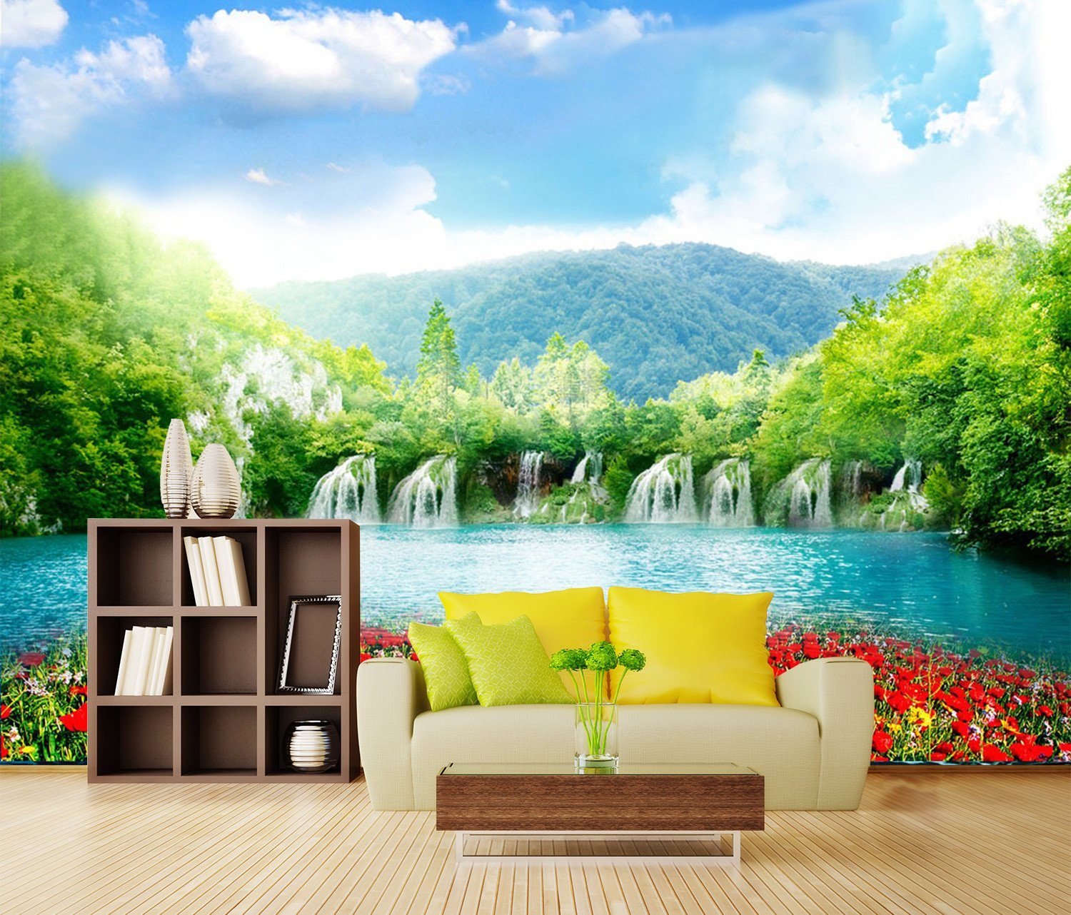 3D Plants Mountain And Lake 77 Wallpaper AJ Wallpaper 2 