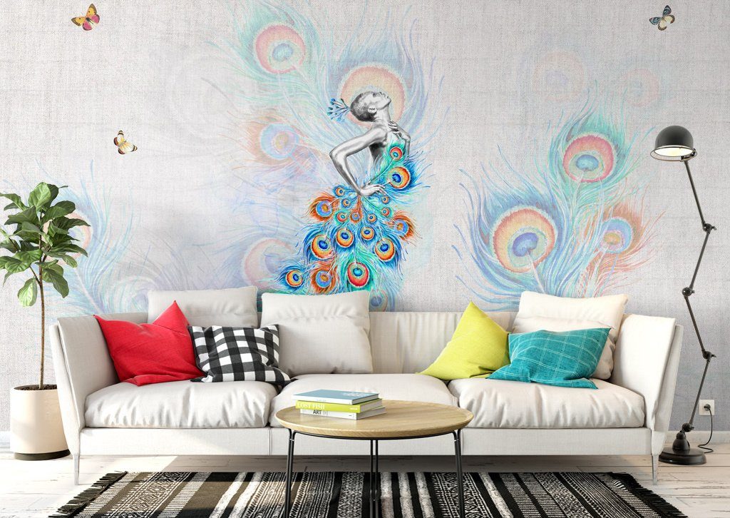 3D Peacock 148 Wall Murals Wallpaper AJ Wallpaper 2 