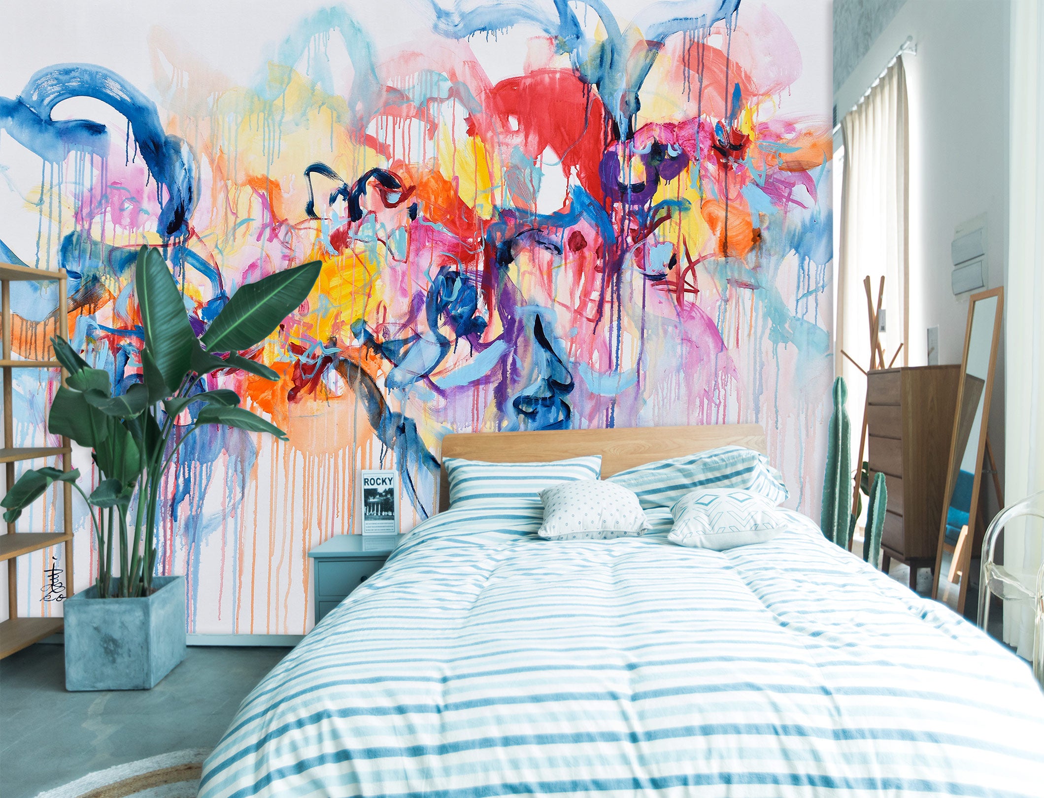 3D Watercolor Splash 12130 Misako Chida Wall Mural Wall Murals