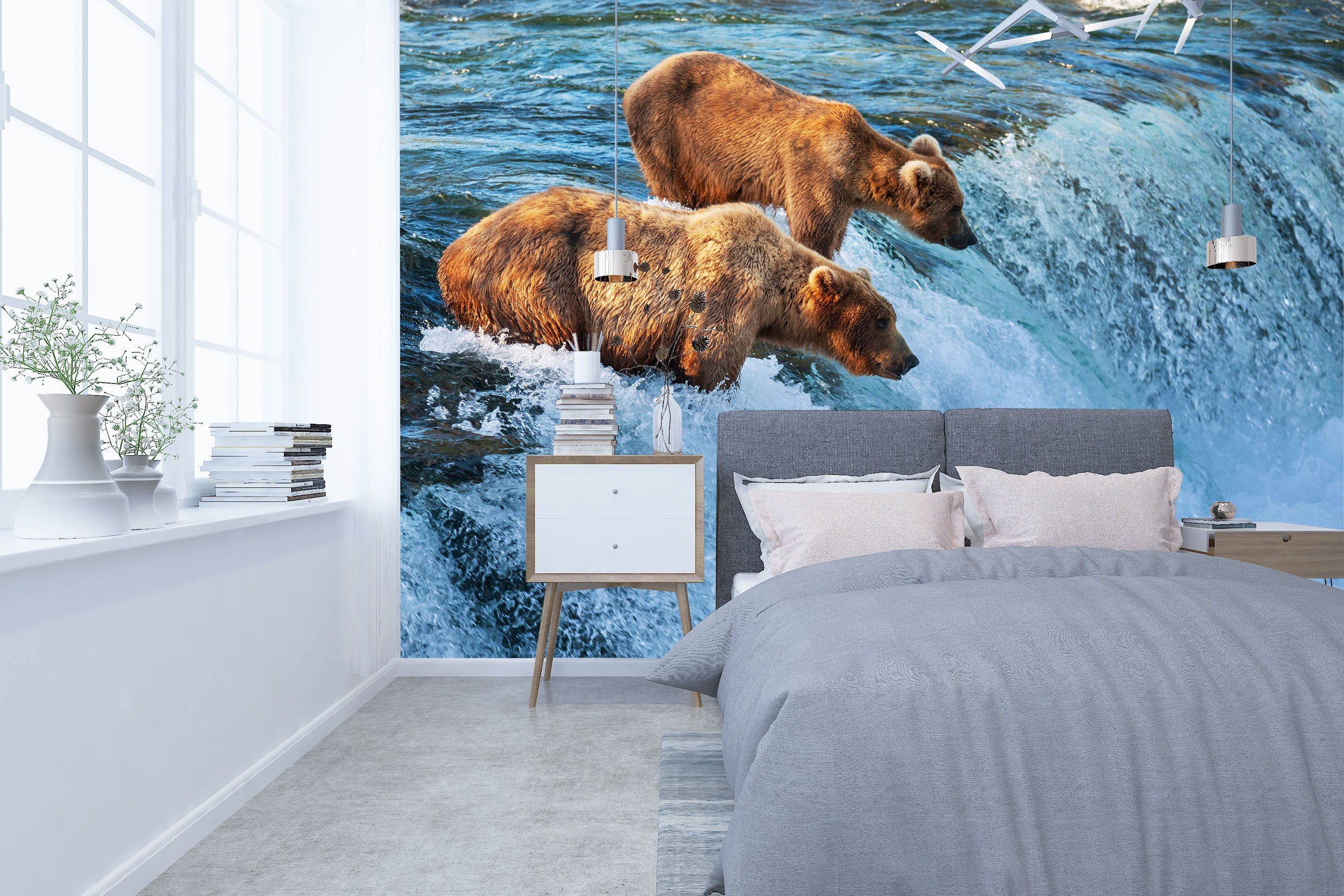 3D Polar Bear 004 Wall Murals Wallpaper AJ Wallpaper 2 