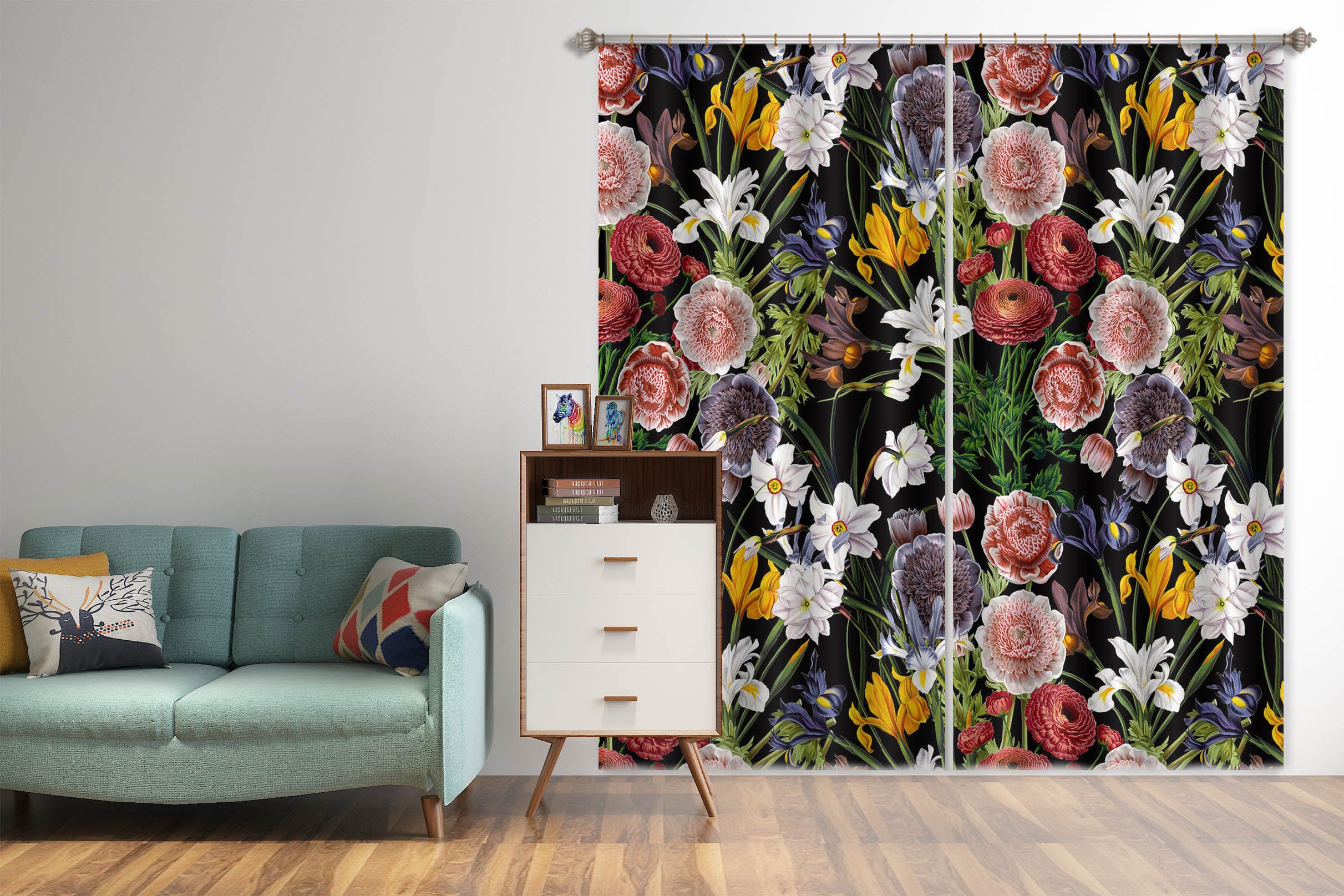 3D Spring Garden 116 Uta Naumann Curtain Curtains Drapes