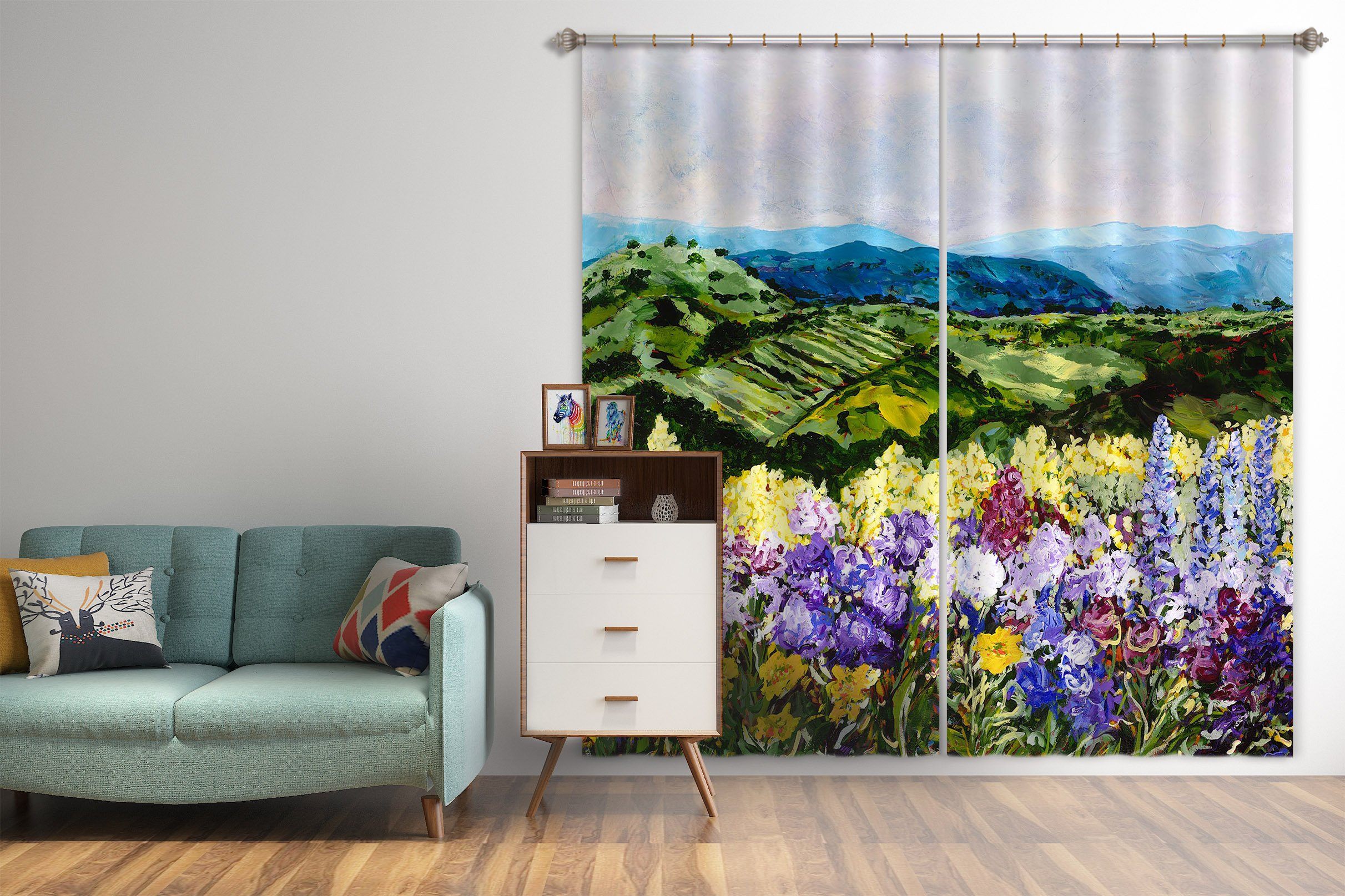 3D Beautiful Oil Painting 136 Allan P. Friedlander Curtain Curtains Drapes Curtains AJ Creativity Home 