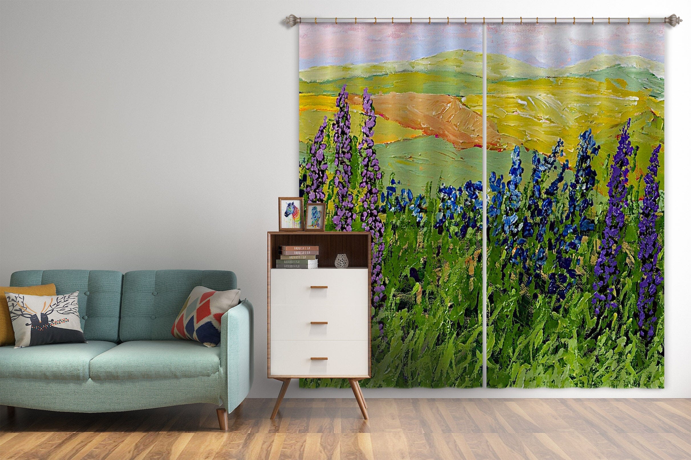 3D Prairie Wildflower 151 Allan P. Friedlander Curtain Curtains Drapes Curtains AJ Creativity Home 