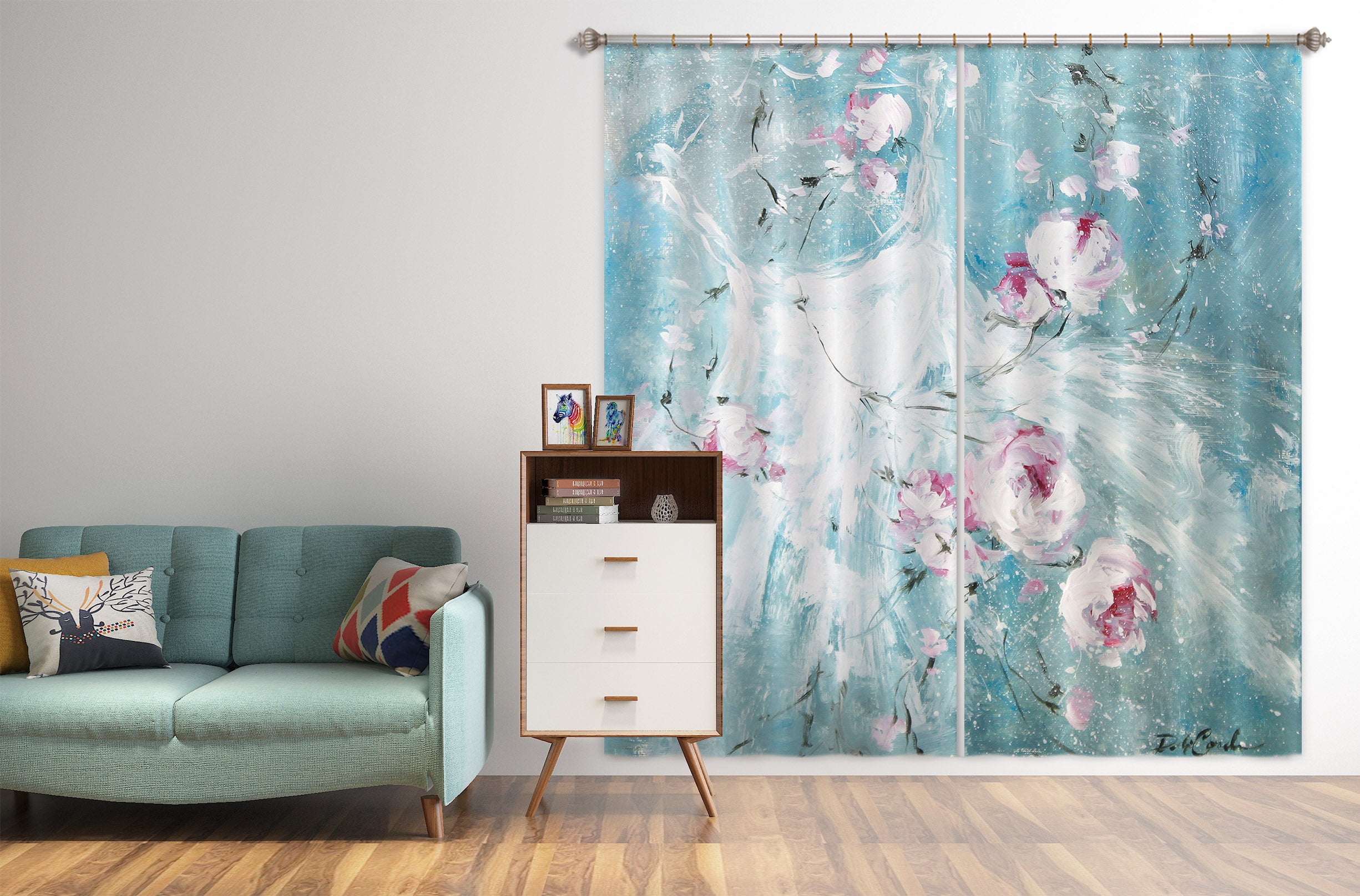 3D Tulle Petals 2185 Debi Coules Curtain Curtains Drapes