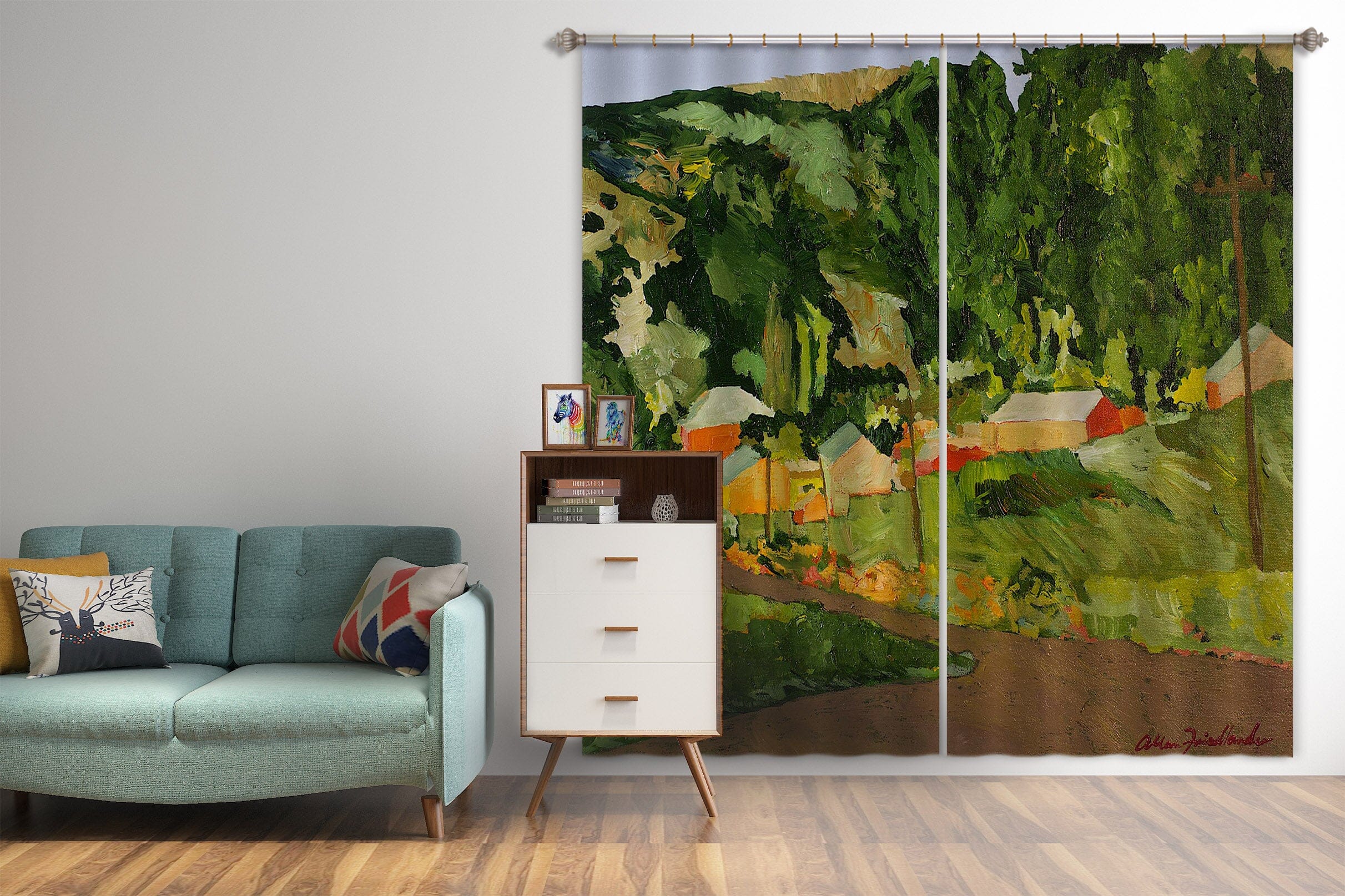 3D Country Forest 176 Allan P. Friedlander Curtain Curtains Drapes Curtains AJ Creativity Home 