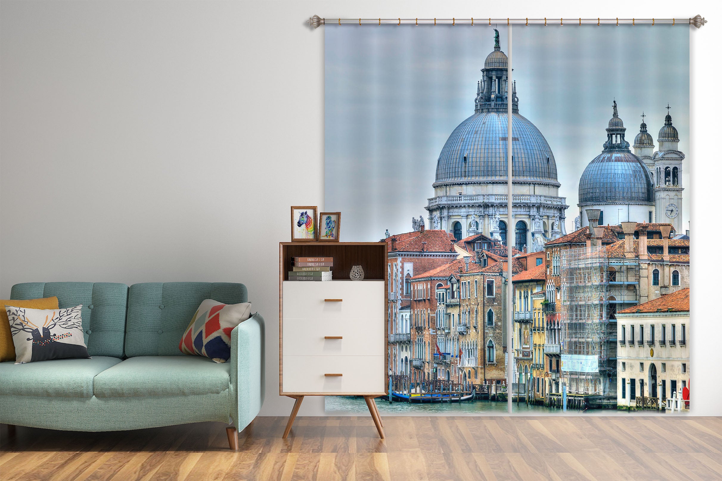 3D Beautiful City 214 Assaf Frank Curtain Curtains Drapes