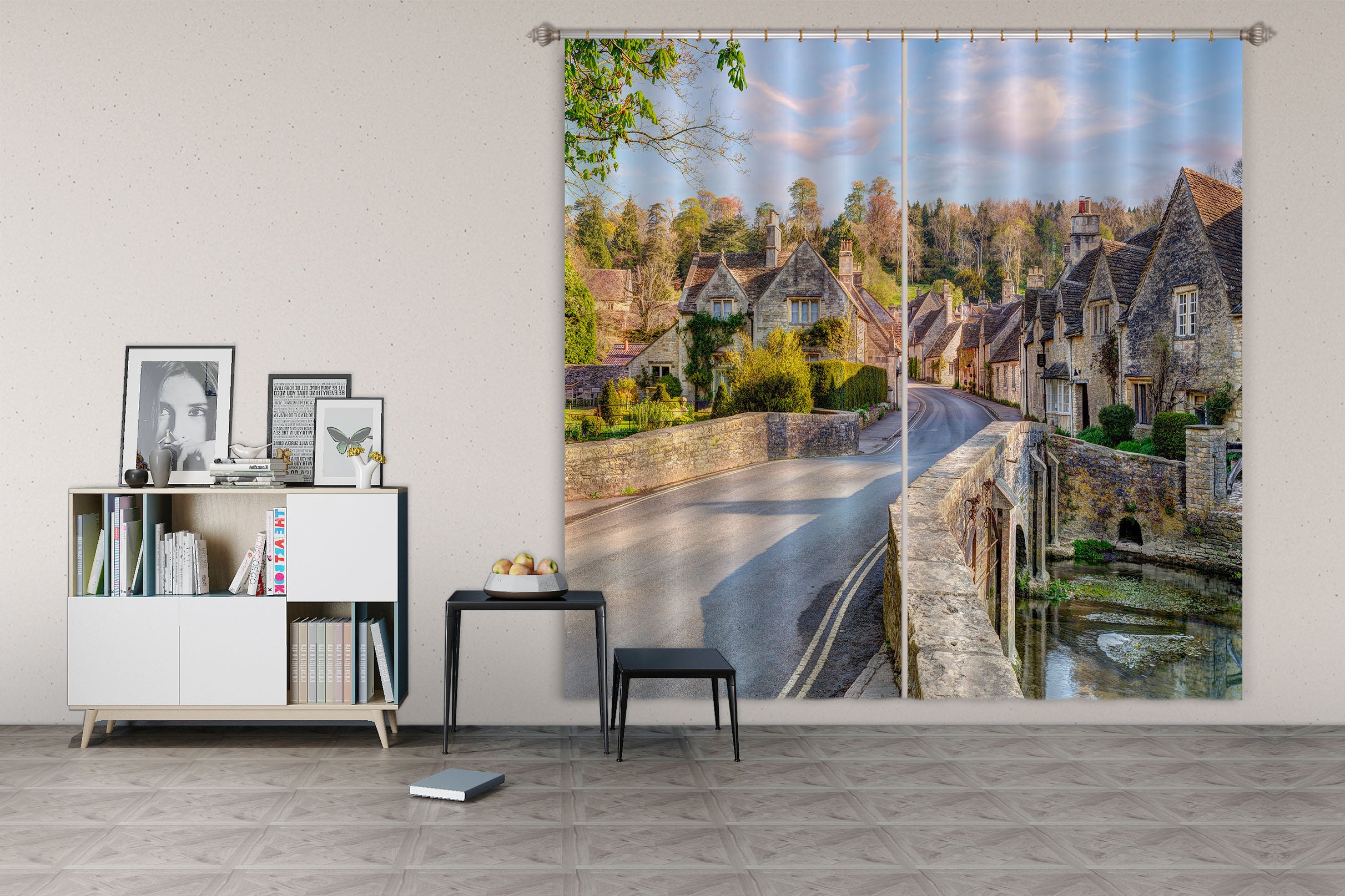 3D Rural Roads 6382 Assaf Frank Curtain Curtains Drapes