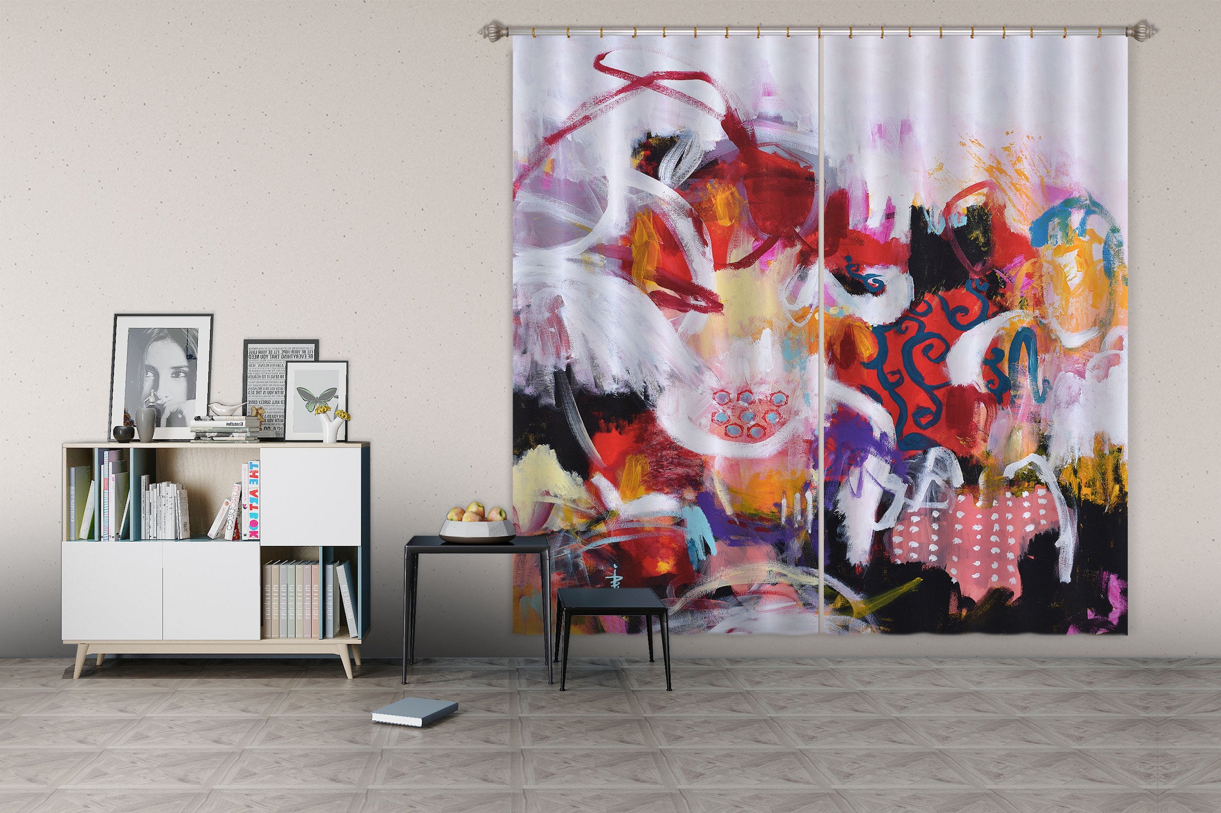 3D Paint Graffiti 2338 Misako Chida Curtain Curtains Drapes