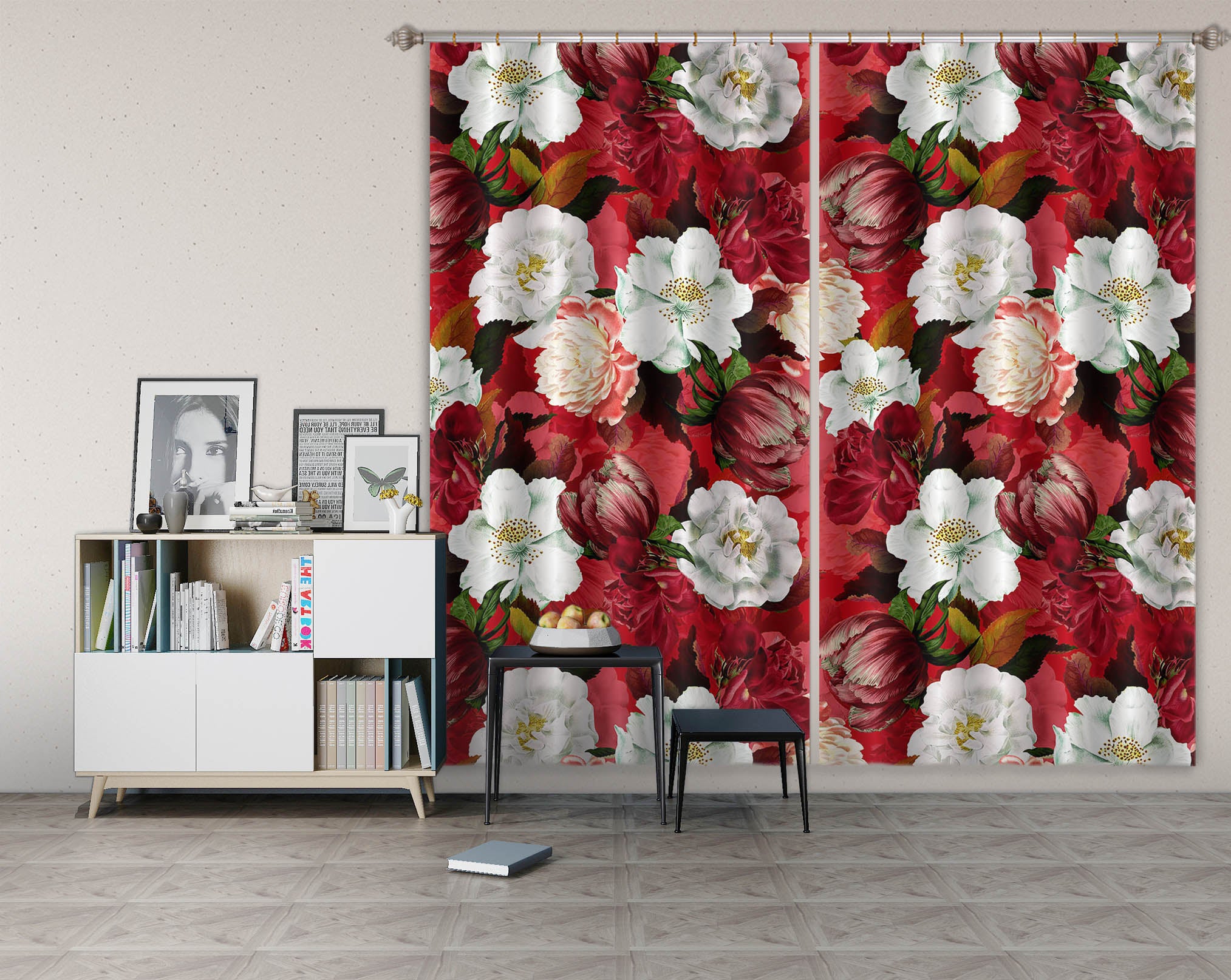 3D Painted Garden 164 Uta Naumann Curtain Curtains Drapes